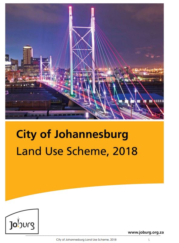 Land Use Scheme - City of Johannesburg